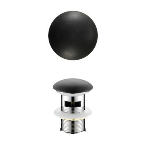 Ceramic Pop Up Waste - Overflow - Matte Black