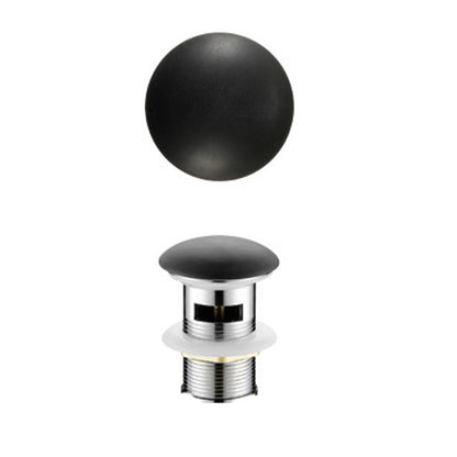 Ceramic Pop Up Waste - Overflow - Matte Black