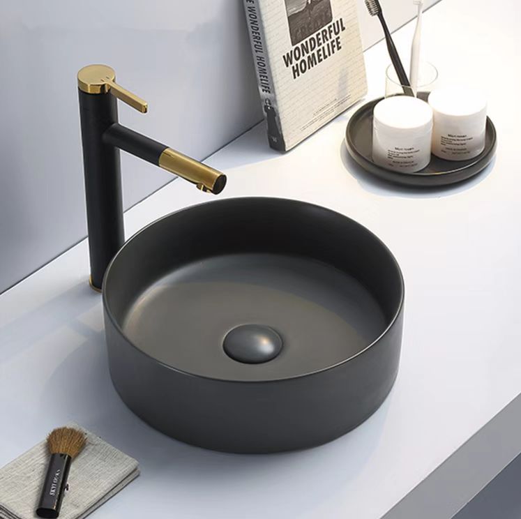 352mmx352mm  Above Counter Basin - Matte Grey