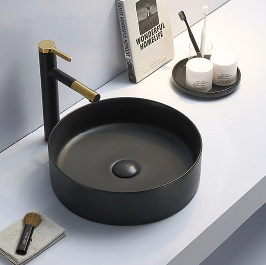 395mmx395mm  Above Counter Basin - Matte Black