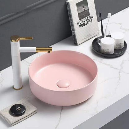 360mmx360mm  Above Counter Basin - Matte Pink