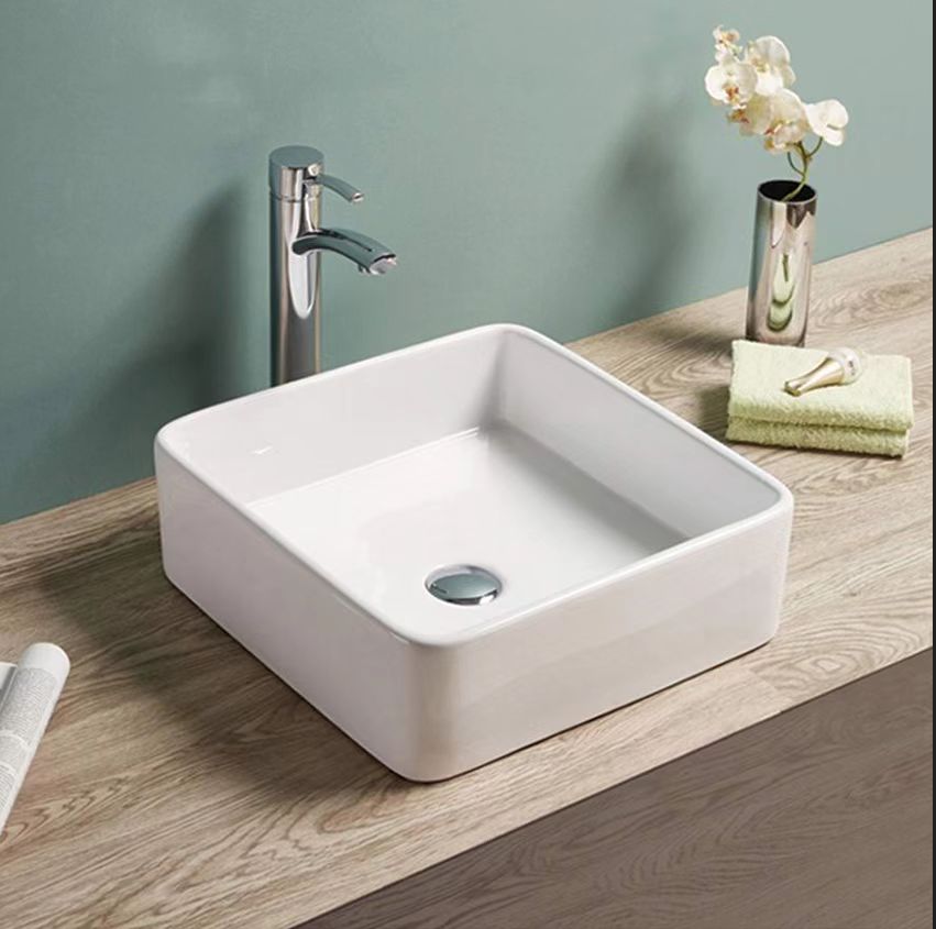 375mmx375mm  Above Counter Basin - Gloss White