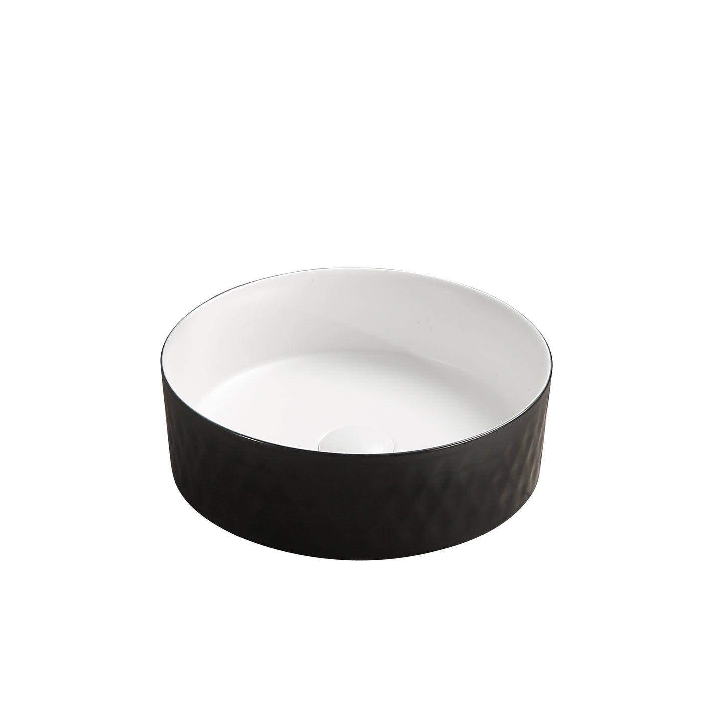360mmx360mm  Above Counter Basin - Matte Black & White