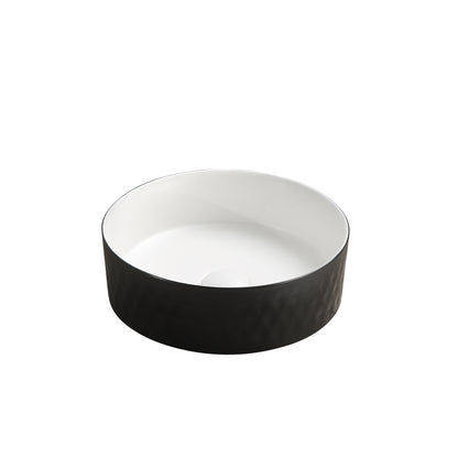 360mmx360mm  Above Counter Basin - Matte Black & White