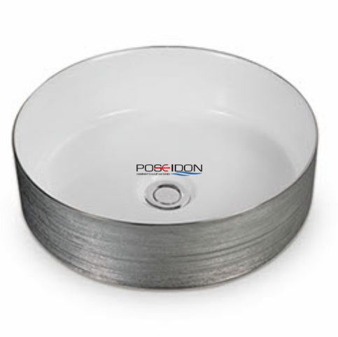 360mmx360mm  Above Counter Basin - Silky Silver