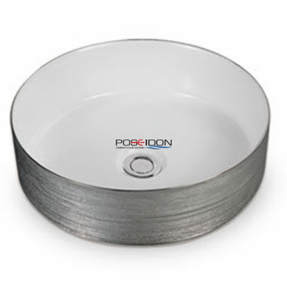 360mmx360mm  Above Counter Basin - Silky Silver