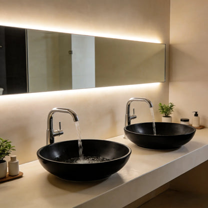 370mmx370mm  Above Counter Basin - Matte Black