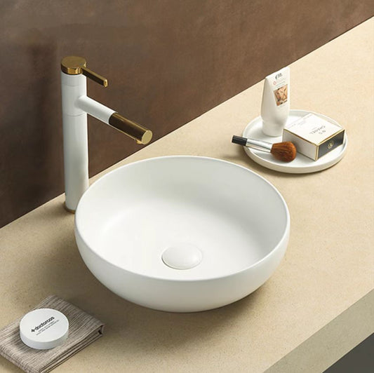 370mmx370mm  Above Counter Basin - Matte White