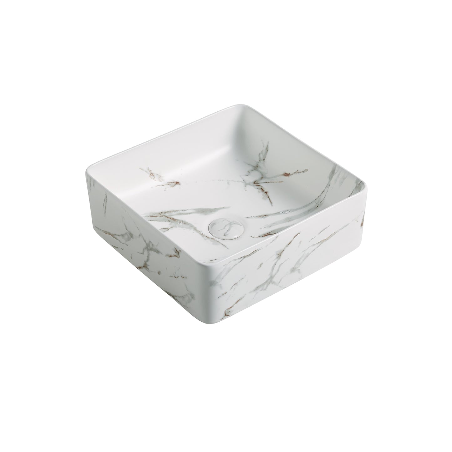 360mmx360mm  Above Counter Basin - Matte White