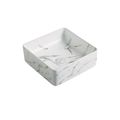 360mmx360mm  Above Counter Basin - Matte White