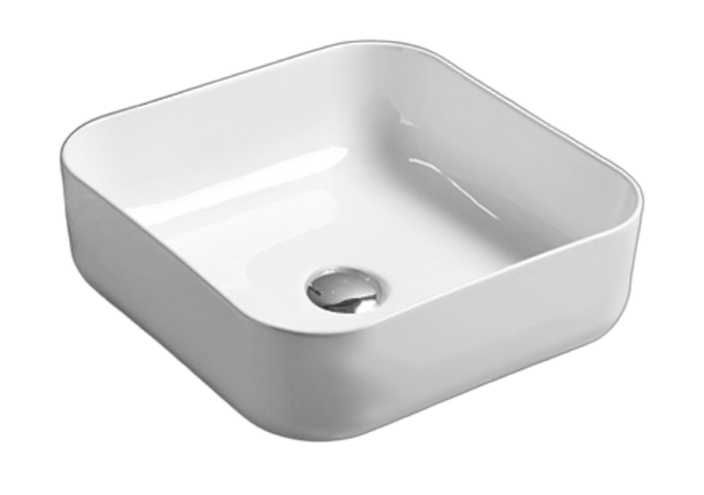 390mmx390mm  Above Counter Basin - Gloss White