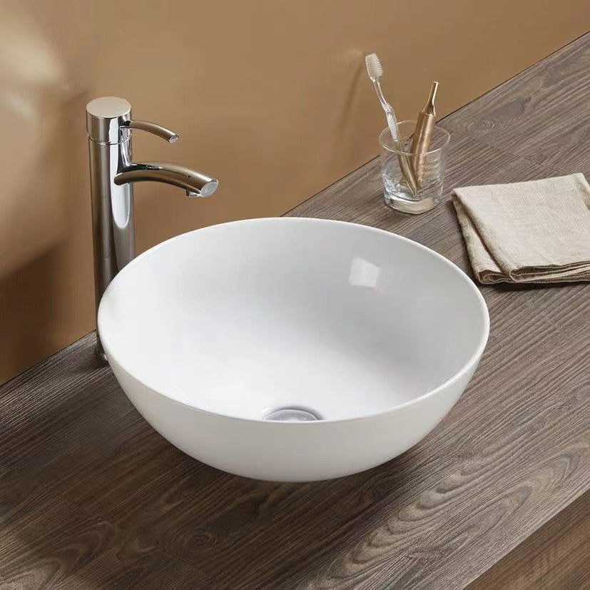 395mmx395mm  Above Counter Basin - Gloss White