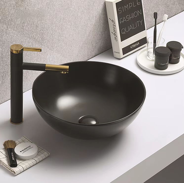 395mmx395mm  Above Counter Basin - Matte Black