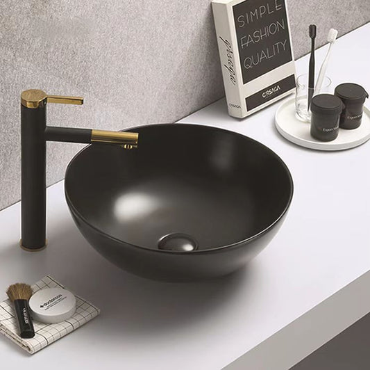 395mmx395mm  Above Counter Basin - Matte Black