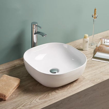 425mmx425mm  Above Counter Basin - Gloss White