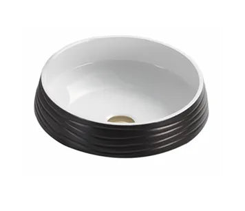 410mmx410mm  Above Counter Basin - Matte Black & White