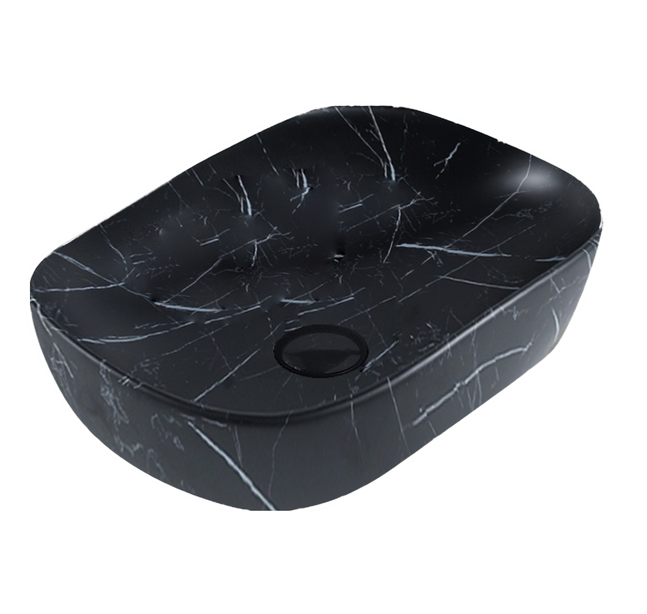465mmx335mm  Above Counter Basin - Matte Black