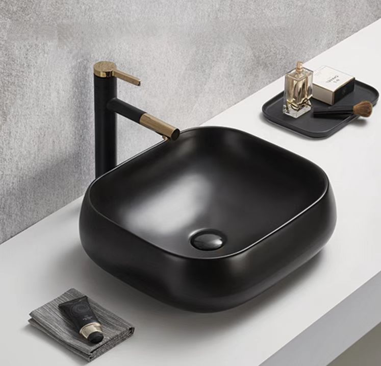 460mmx410mm  Above Counter Basin - Matte Black