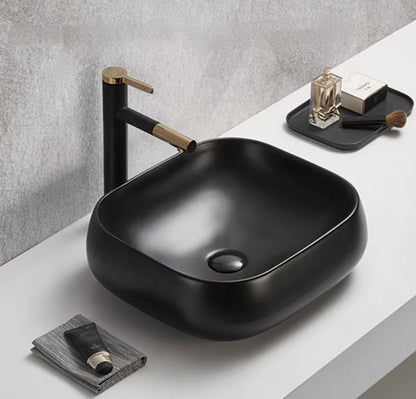 460mmx410mm  Above Counter Basin - Matte Black
