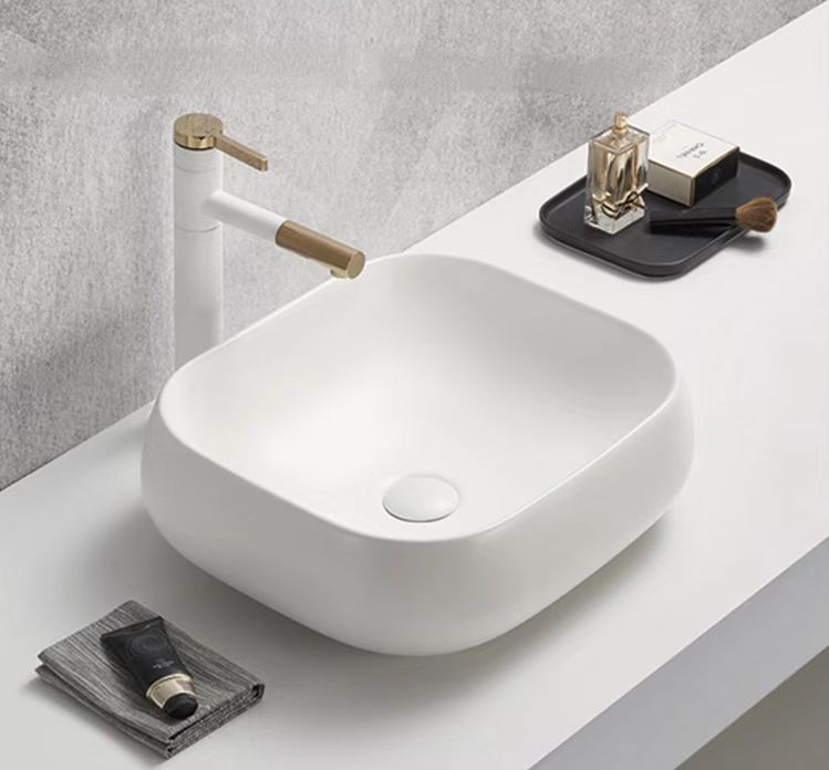 460mmx410mm  Above Counter Basin - Matte White