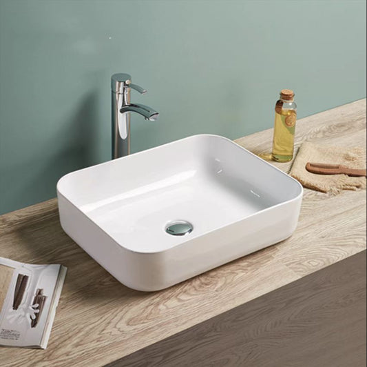 500mmx395mm  Above Counter Basin - Gloss White