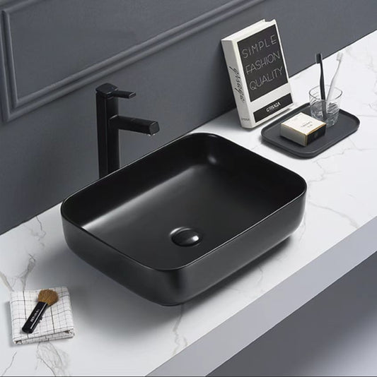 505mmx395mm  Above Counter Basin - Matte Black