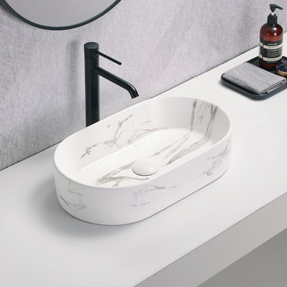 525mmx300mm  Above Counter Basin - Matte White