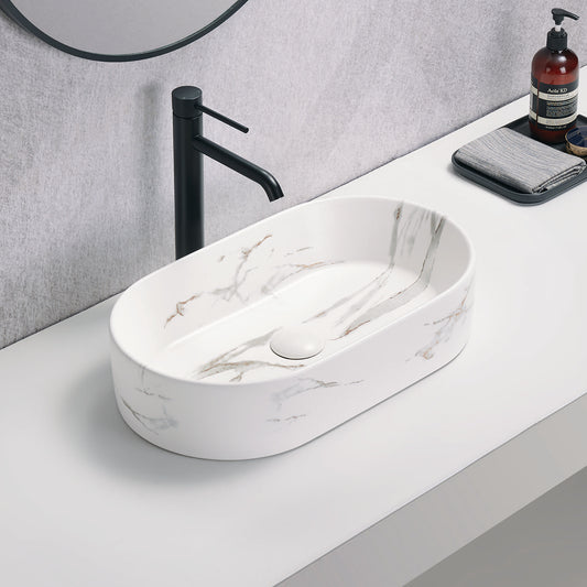 525mmx300mm  Above Counter Basin - Matte White