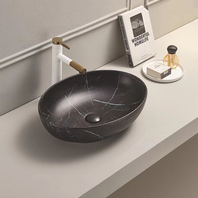 515mmx395mm  Above Counter Basin - Matte Black