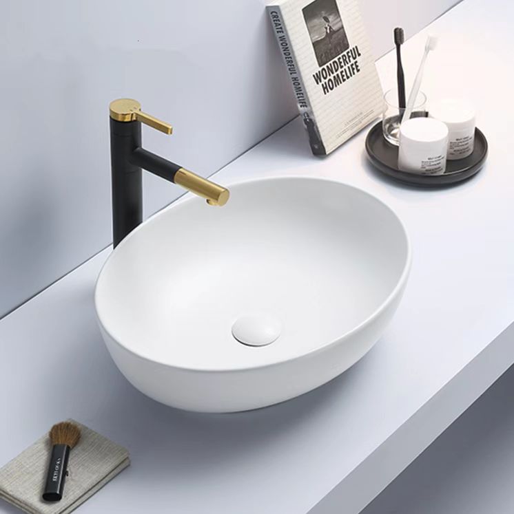 515mmx395mm  Above Counter Basin - Matte White