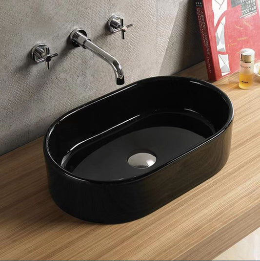 565mmx360mm  Above Counter Basin - Gloss Black