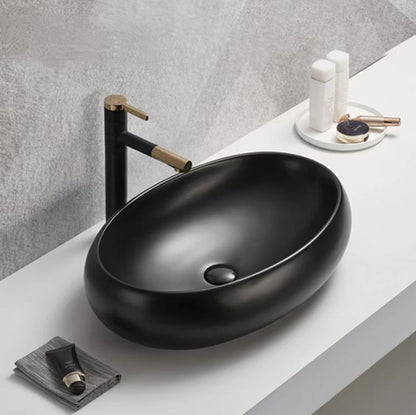 610mmx420mm  Above Counter Basin - Matte Black