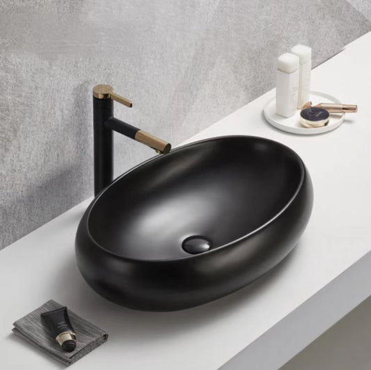 610mmx420mm  Above Counter Basin - Matte Black