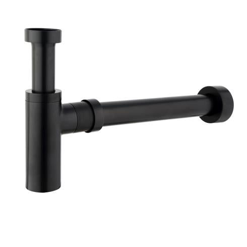 40mm Brass Bottle Trap - Matte Black