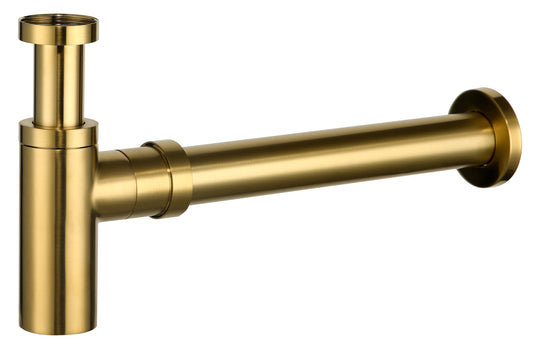 40mm Brass Bottle Trap - Brushed Gold
