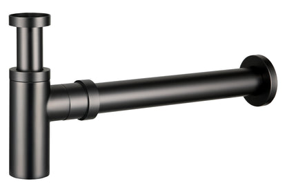 40mm Brass Bottle Trap - Gun Metal