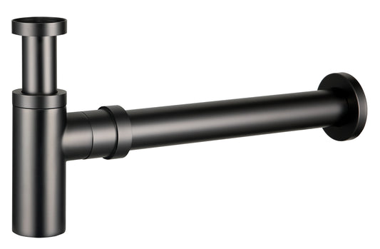 40mm Brass Bottle Trap - Gun Metal