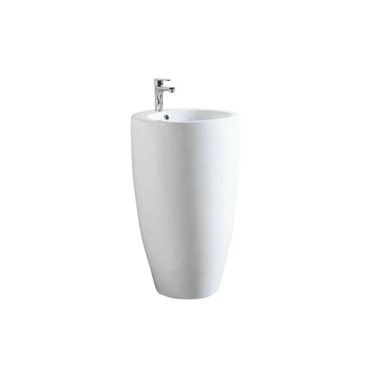 550mmx515mm  Pedestal Basin - Gloss White