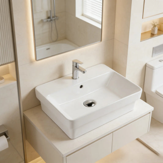 495mmx400mm  Insert Basin - Gloss White