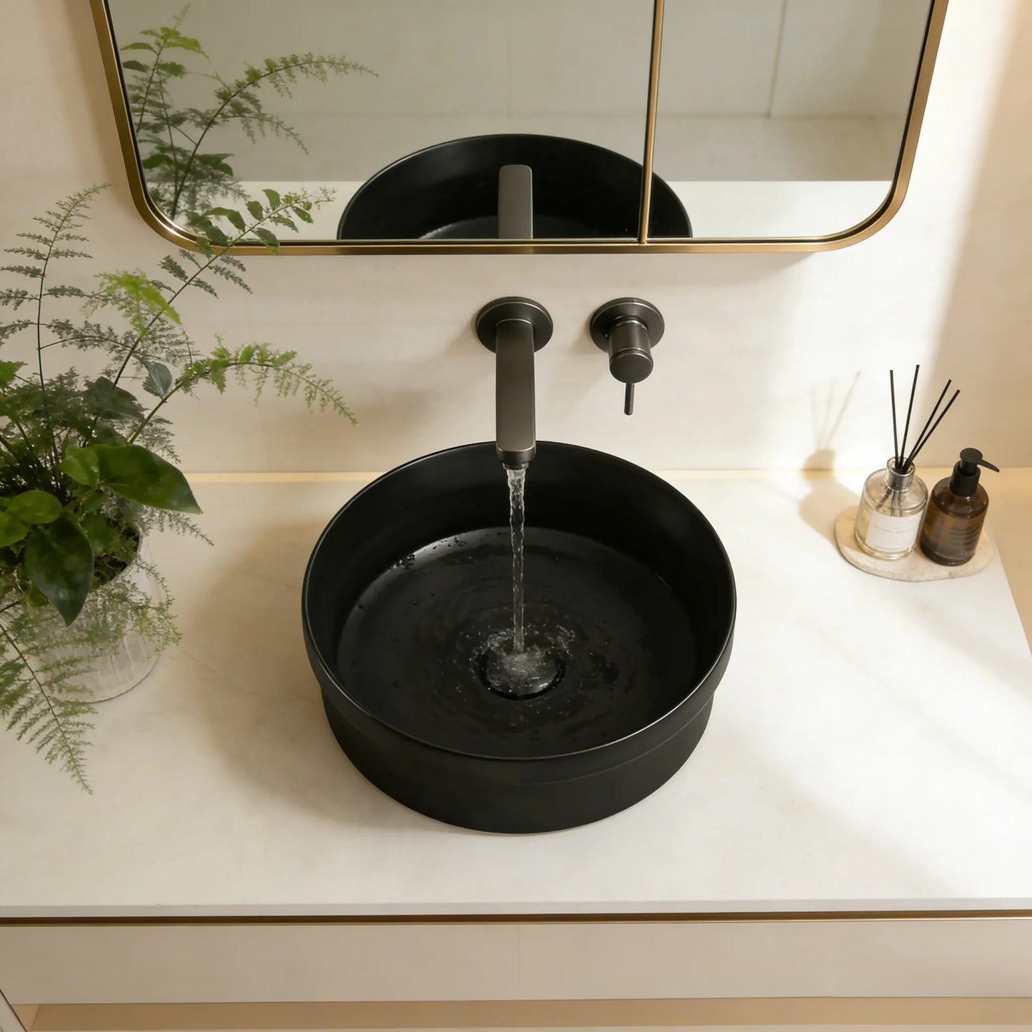 360mmx360mm  Insert Basin - Matte Black
