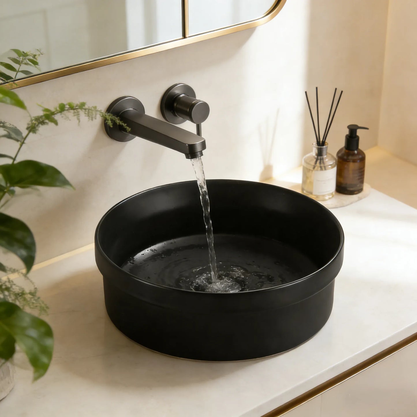 360mmx360mm  Insert Basin - Matte Black