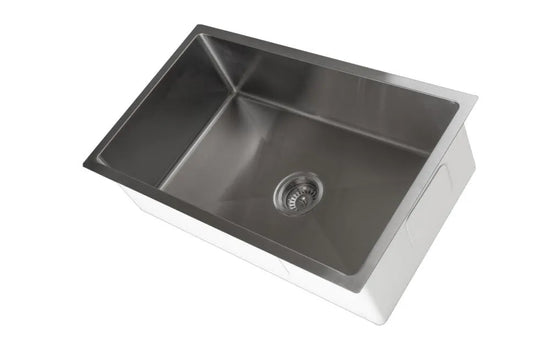 810mm Stainless Steel Kitchen Sink - Single Bowl - Gun Metal