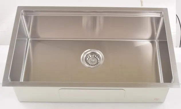 810mm Stainless Steel Kitchen Sink with Workstation - Single Bowl - Brushed Nickel