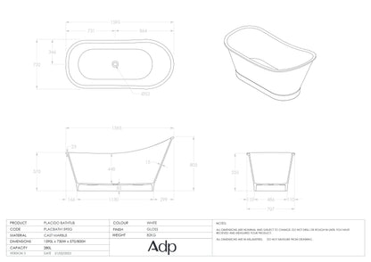 PLACBATH1590G