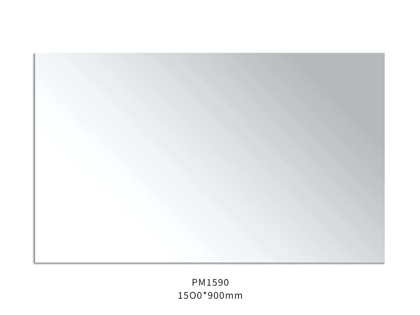 1500mmx900mm - Plain Pencil Edge Framless Mirror
