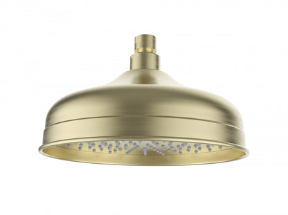 Clasico Shower Head Round Brushed Gold 220mm