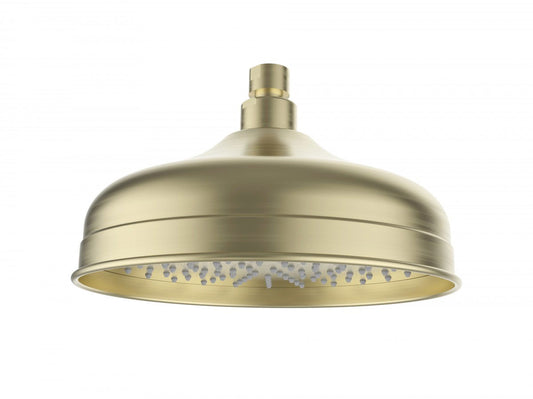 Clasico Shower Head Round Brushed Gold 220mm