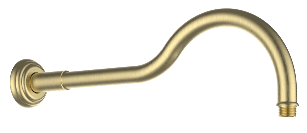 Clasico Shower Arm Horizontal Brushed Gold 400mm