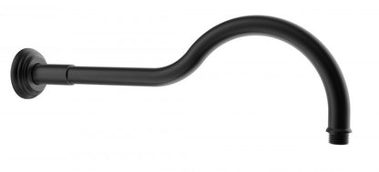 Clasico Shower Arm Horizontal Matt Black 400mm