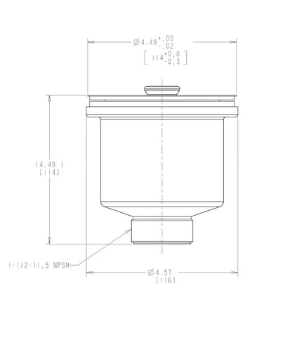 Sink Waste with Pull Out Basket